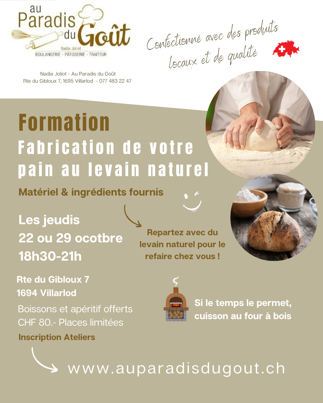 Formation Pain au levain naturel (au four à bois)